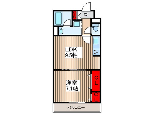 SEREZO　SHINNEIの物件間取画像